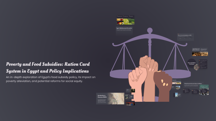 Poverty and Food Subsidies: Ration Card System in Egypt and Policy ...