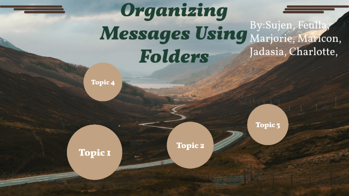 organizing messages assignment