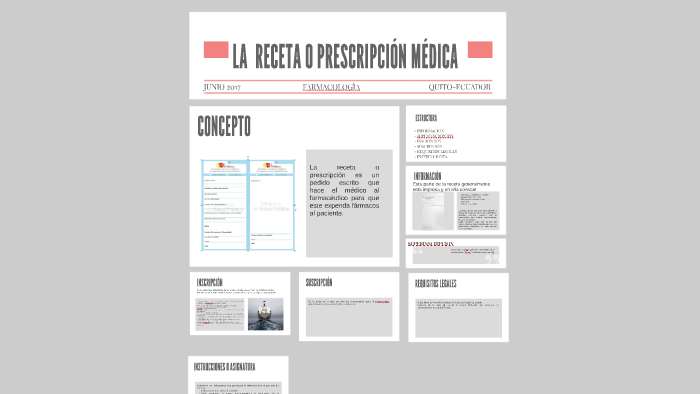 LA RECETA O PRESCRIPCION MEDICA by Elizabeth GF