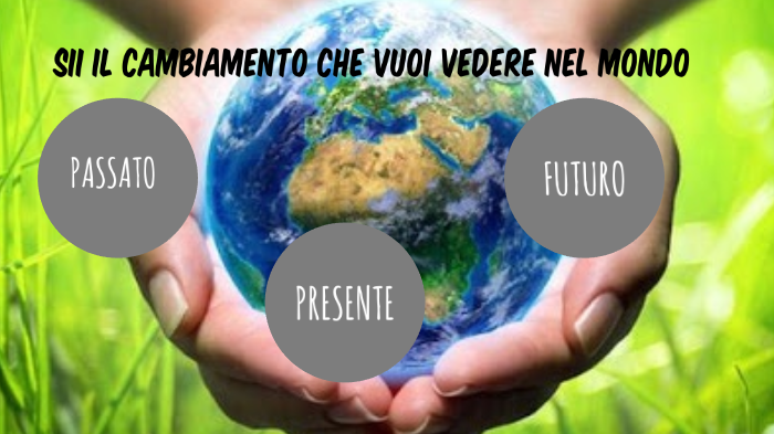 SII IL CAMBIAMENTO CHE VUOI VEDERE NEL MONDO by daniela martini on Prezi
