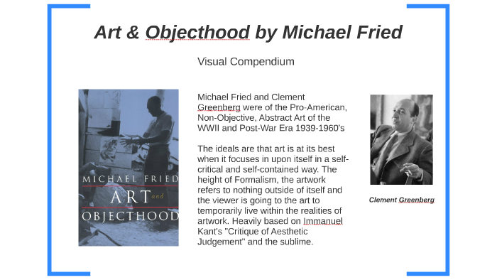 michael fried absorption and theatricality pdf michael fried berkeley