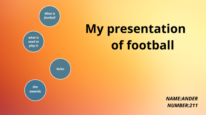 football presentation by ander fuentes on Prezi
