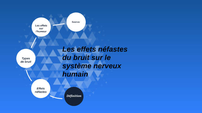 Effets néfastes du bruit sur le système nerveux by Prénom Nom on Prezi