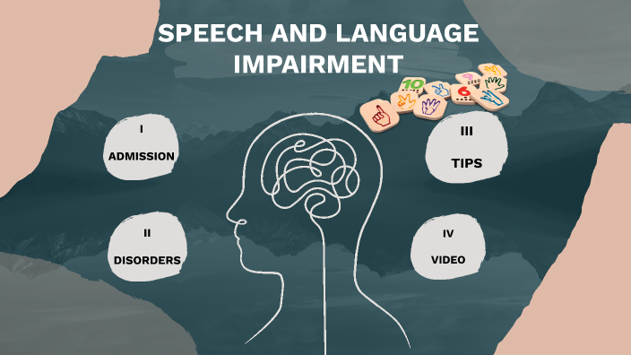 speech and language impairment meaning