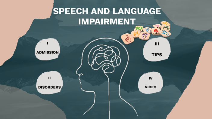 speech and language impairment pdf