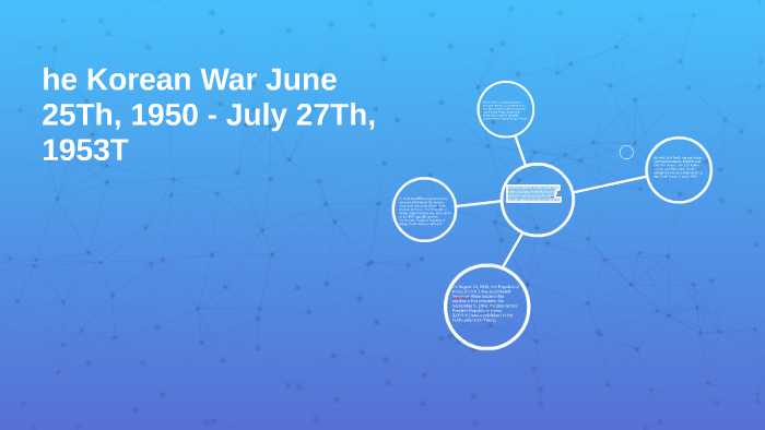 The Korean War June 25Th, 1950 - July 27Th, 1953 by squad prezi on Prezi