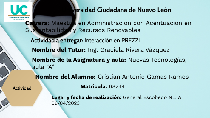 Tarea 10 "Interacción con PREZI" by Cristian Antonio Gamas Ramos on Prezi
