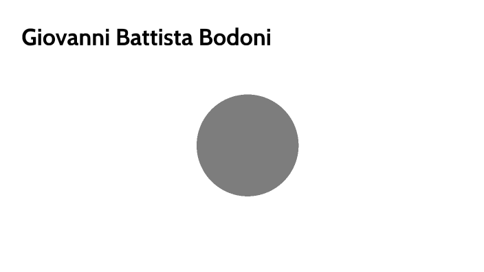 Giovanni Battista Bodoni by Luca Chiarini