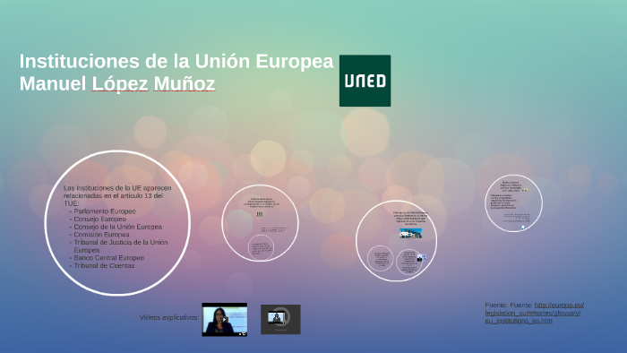 Instituciones de la Unión Europea by Manuel López Muñoz on Prezi