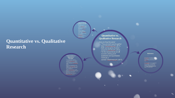 Quantitative vs. Qualitative Research by Wesley Pokorny on Prezi