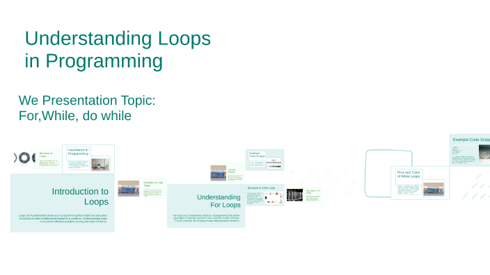 Understanding Loops in Programming by Shraban Mitra on Prezi