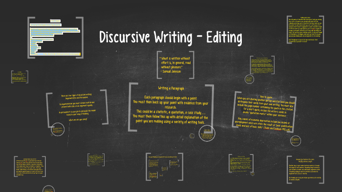 Discursive Writing by Kirsty Strahan on Prezi