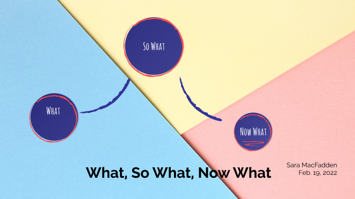 What, So What, Now What by Sara MacFadden on Prezi