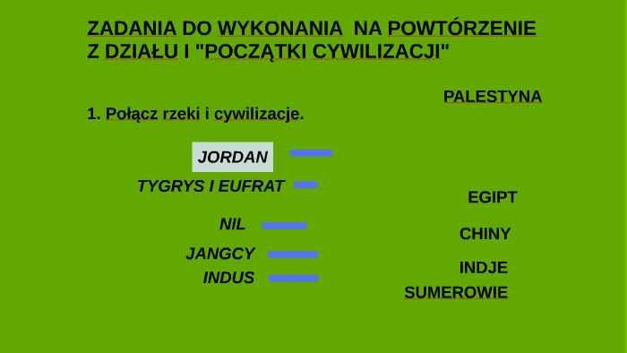 Sprawdzian Nr 1 Poczatki Cywilizacji