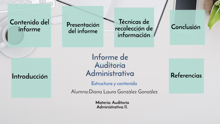 Estructura y contenido de un informe de Auditoría Administrativa by