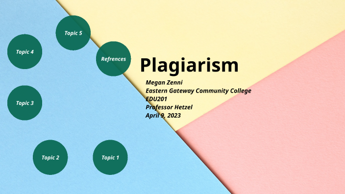 Plagiarism Presentation by Megan Zenni on Prezi
