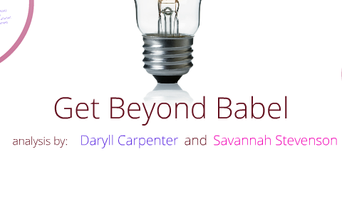 get beyond babel thesis