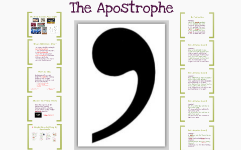 The Apostrophe by Henri Whitehead on Prezi