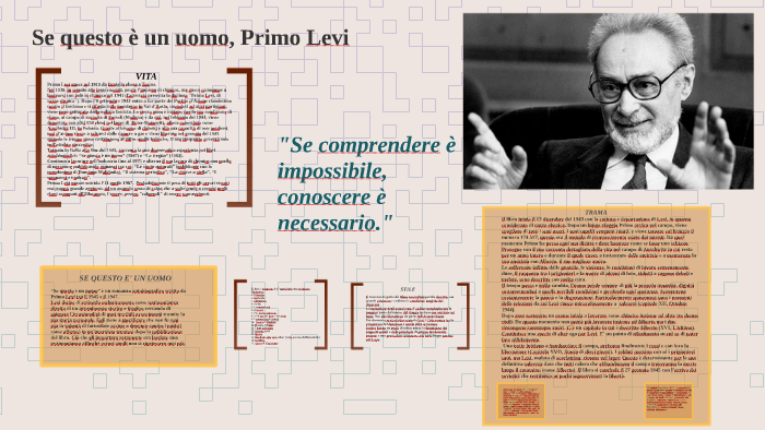 Se questo è un uomo, Primo Levi by Greta Chioatto on Prezi