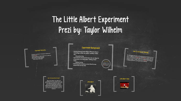 what is the purpose of little albert experiment