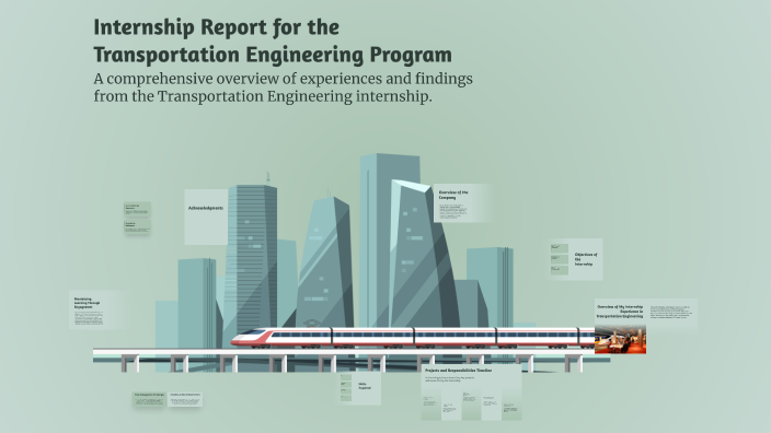 Internship Report for the Transportation Engineering Program by Hanie ...