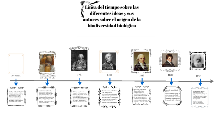 Linea del tiempo sobre las diferentes ideas y sus autores sobre el ...