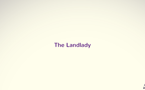 the landlady thesis