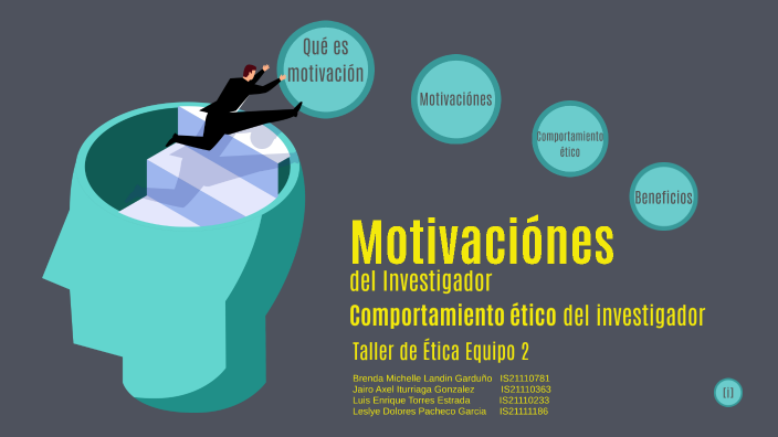 Motivaciónes y comportamiento ético del investigador by Michelle Landin