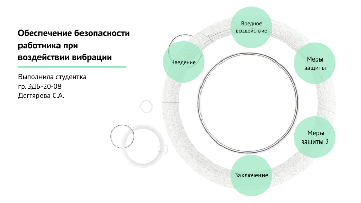 ОБЕСПЕЧЕНИЕ БЕЗОПАСНОСТИ РАБОТНИКА ПРИ ВОЗДЕЙСТВИИ ВИБРАЦИИ by Софья ...