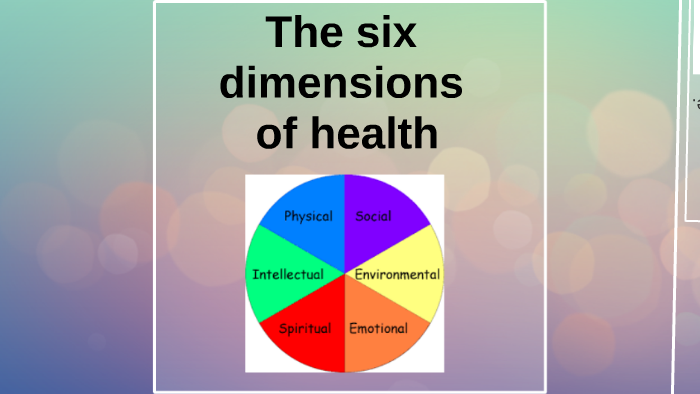 The Six Dimensions Of Health By Harley Hopkins On Prezi