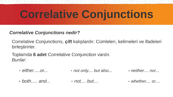 Coorelative Conjunctions by Serkan Mehmedali on Prezi