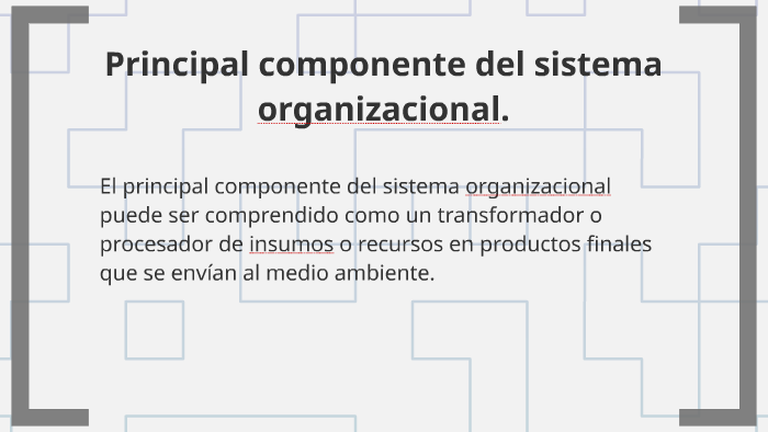 Concepto de sistema en la organización