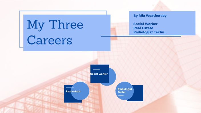 research on 3 careers