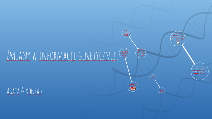 Zmiany w informacji genetycznej by Agata Szajber on Prezi