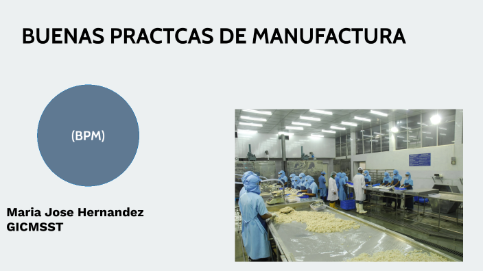 BUENAS PRACTICAS DE MANUFACTURA (BPM) By Maria Jose Hernandez Franco On ...