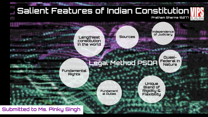 Salient Features Of Indian Constitution By Pratham Sharma On Prezi