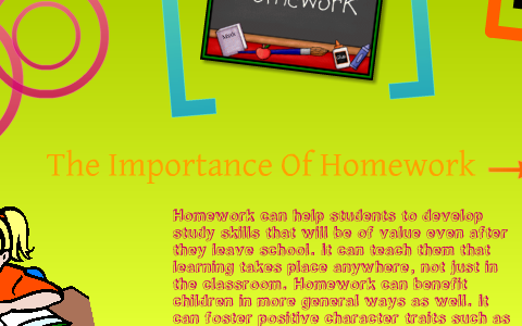 presentation importance of homework