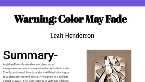 Warning: Color May Fade by Jennifer Middleton on Prezi Design