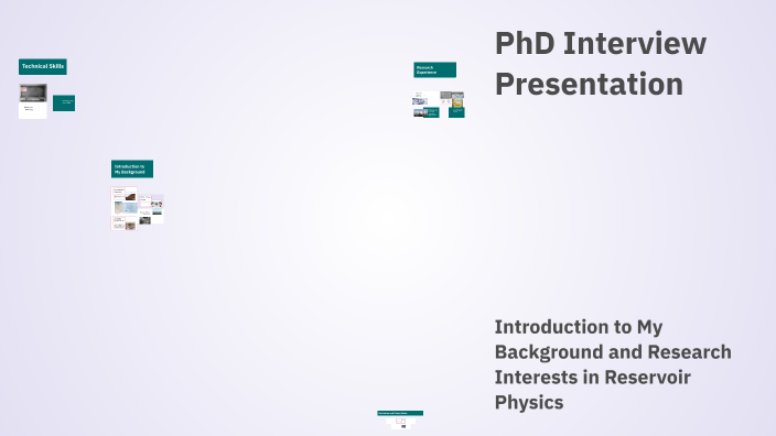 PhD Interview Presentation by Zoha Isfehani on Prezi