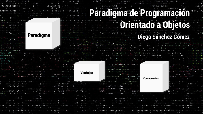 Paradigma Programación Orientada a Objetos by Diego Sánchez on Prezi