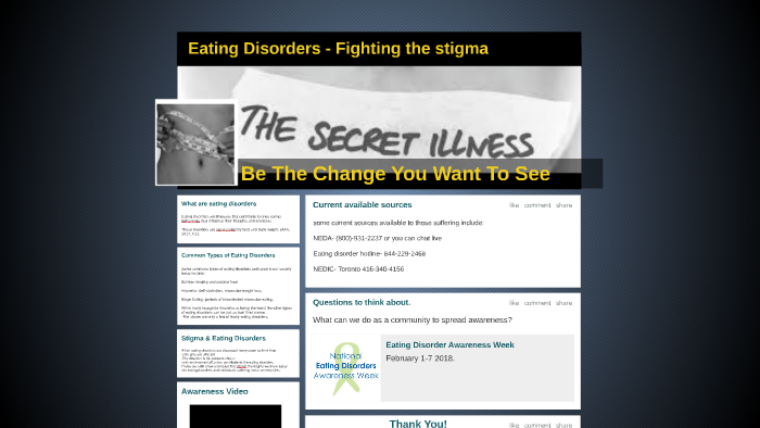 Eating Disorders - Fighting the stigma by Alera Micallef on Prezi