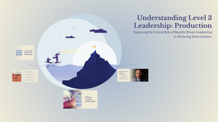 Level 3 Production Example Understanding Level 3 Leadership: Production by BLACK Pearl on Prezi
