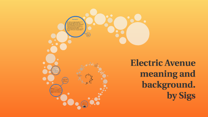 Electric Avenue Meaning And Background By Adam Sigsby On Prezi