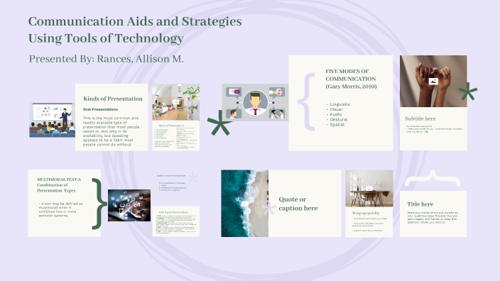 Communication Aids and Strategies Using Tools of Technology by Irish ...