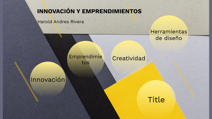 INNOVACIÓN Y EMPRENDIMIENTO by Harold Rivera on Prezi