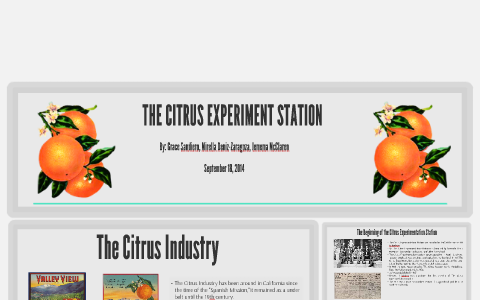 THE CITRUS EXPERIMENT STATION by Grace Sandiero on Prezi