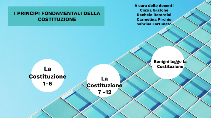 I PRINCIPI FONDAMENTALI DELLA COSTITUZIONE by sabrina fortunato on Prezi