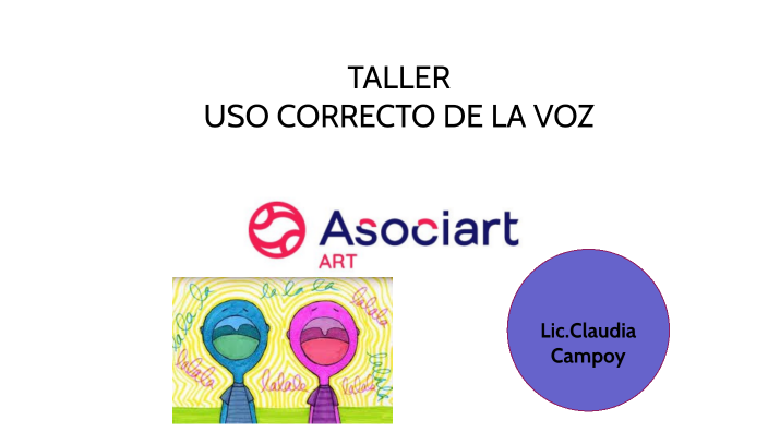 TALLER USO CORRECTO DE LA VOZ 2022 by claudia campoy on Prezi