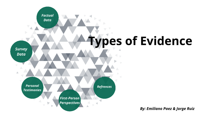 evidence presentation system uk