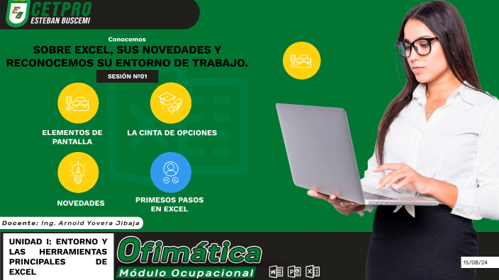 Reconocemos el entorno de Excel 2021 - Excel by Arnold Yovera on Prezi